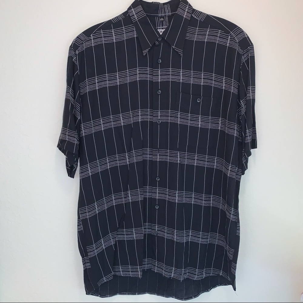 Georg Roth of Germany Black and White Men’s Dress shirt